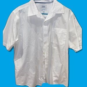 White cotton button down